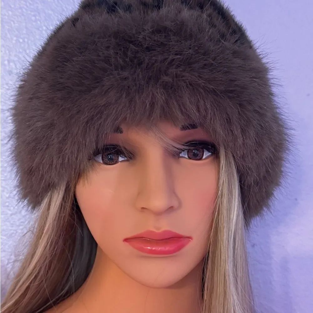 Leopard Print Faux Fur Hat